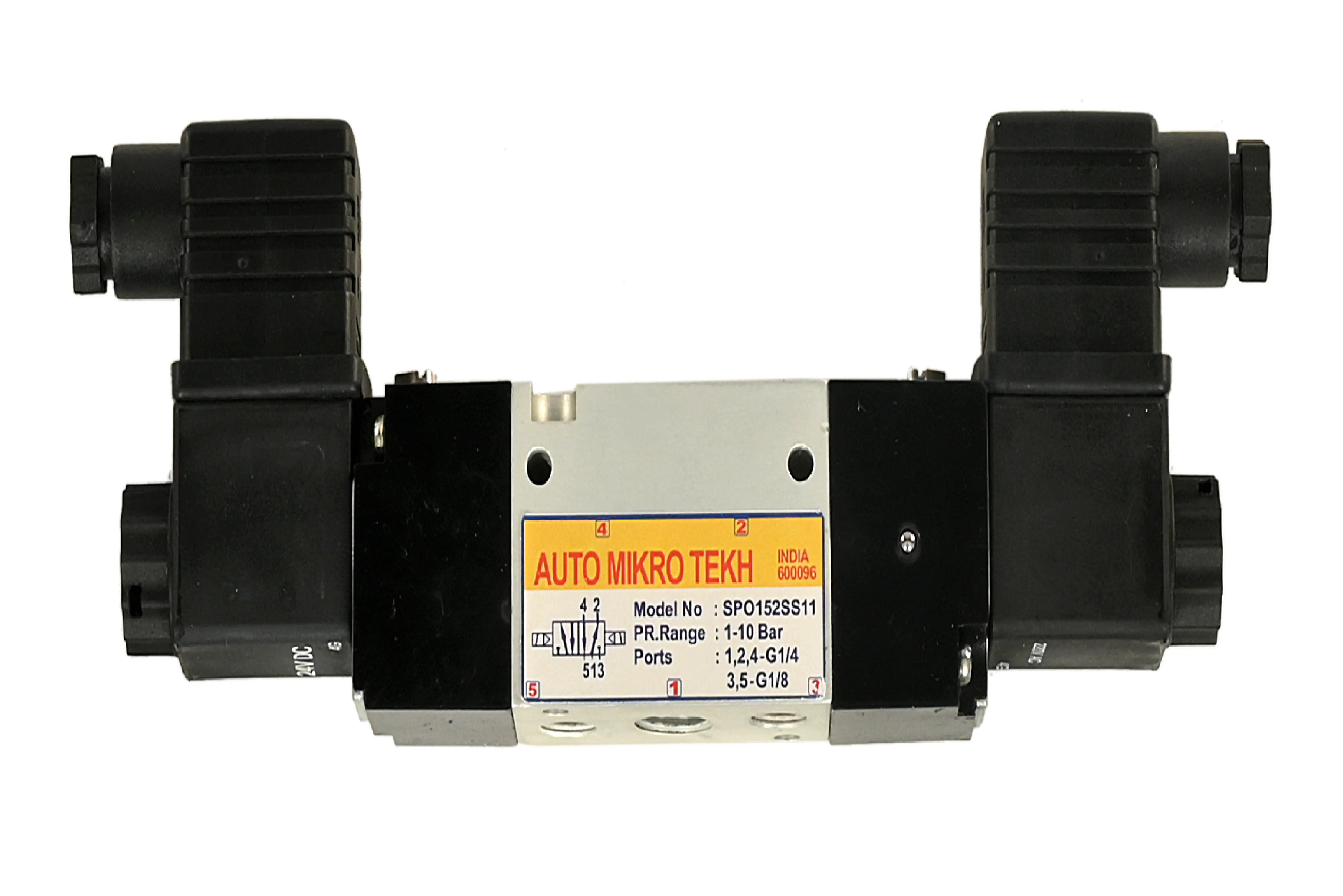 1/4 spool valve 5/2 double solenoid valve 